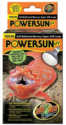 Zoo Med 100 watt Powersun UVB heat bulbs