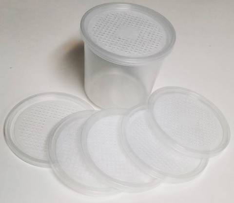 32oz Deli Cups & Vented Lids - Fabric or Punched