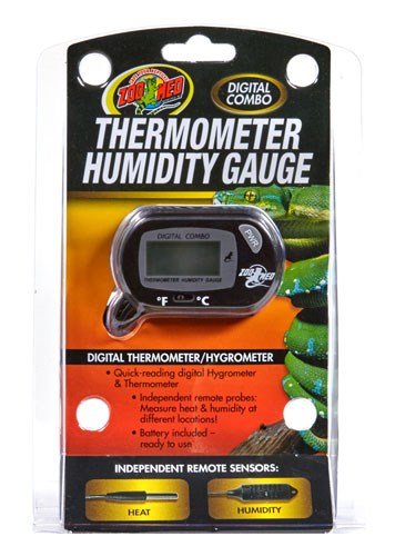 Digital thermometer with terrarium probe. AP-TR-76112