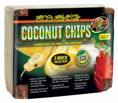 Zoo Med Eco Earth Coconut Chips Brick 3 Pack
