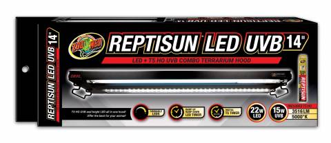 Zoo Med ReptiSun LED UVB Combo Terrarium Hood 14"