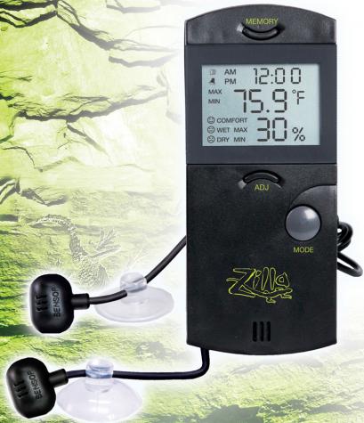 Reptile Thermometer Hygrometer LCD Digital Humidity Gauge Digital  Thermometer Hygrometer for Reptile Terrarium Digital Reptile Tank  Thermometer